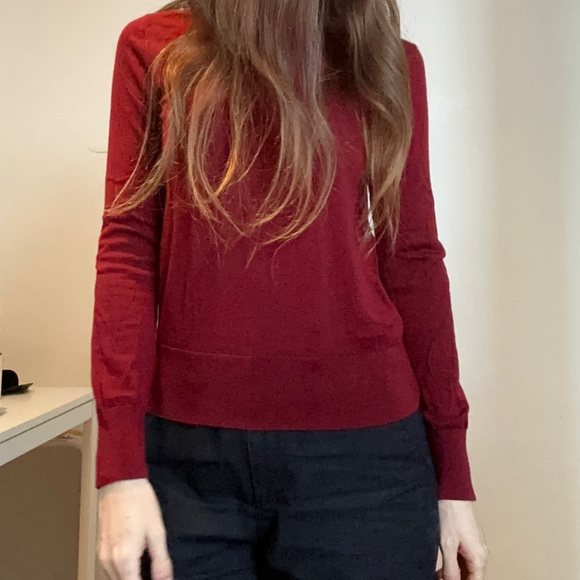 Really nice red wool sweater turtleneck sweater by COS size XS S - Picture 8 of 8